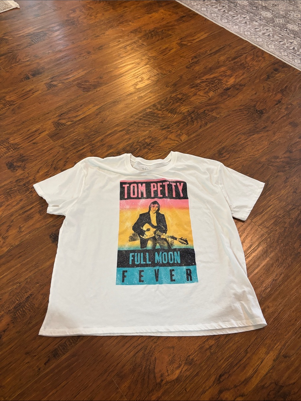 Tom Petty - Tom Petty Full Moon Fever Glitter Graphic Short Sleeve T Shirt XXXL